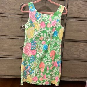 LILLY PULITZER Cathy Hibiscus Stroll Floral Shift Dress \\ 6
